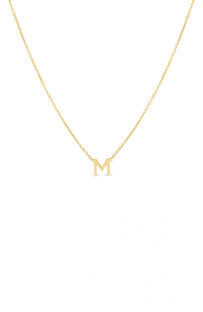 Shop Karat Rush 14k Gold Initial M Necklace In Yellow