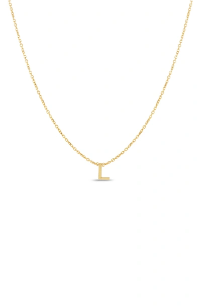 Shop Karat Rush 14k Gold Initial L Necklace In Yellow