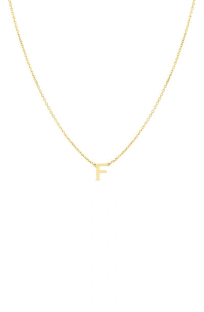 Shop Karat Rush 14k Gold Initial F Necklace In Yellow