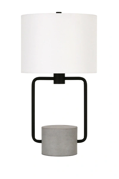 Shop Addison And Lane Howland Blackened Bronze And Concrete Table Lamp In Black/concrete