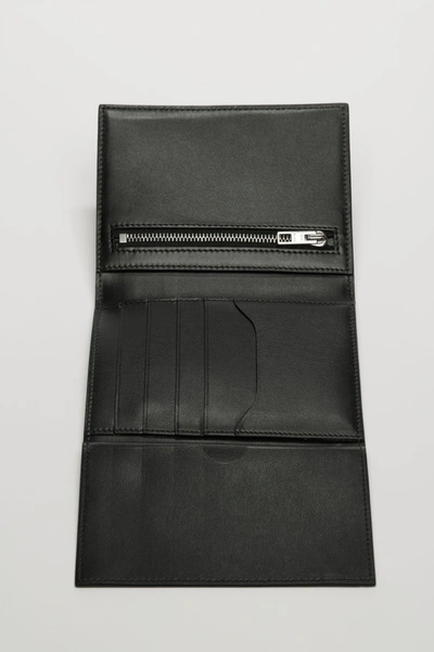 Shop Acne Studios Trifold Wallet Black