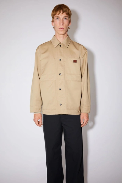 Shop Acne Studios Workwear Jacket In Beige