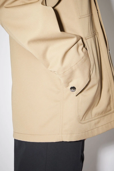 Shop Acne Studios Workwear Jacket In Beige