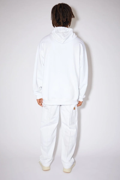 Shop Acne Studios Hooded Sweatshirt Optic White