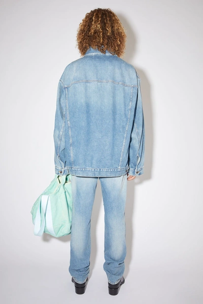 Shop Acne Studios Oversized Denim Jacket Mid Blue