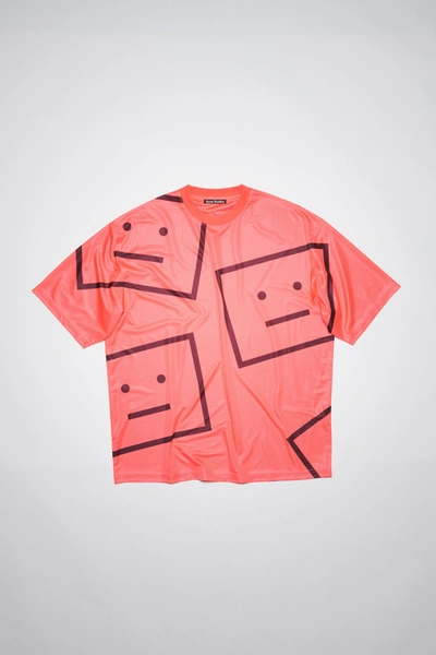 Shop Acne Studios Relaxed Fit T-shirt Electric Pink