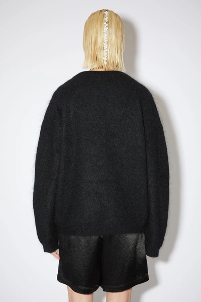 Shop Acne Studios Mohair-blend Sweater In Black