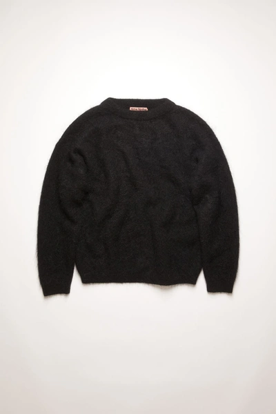 Shop Acne Studios Mohair-blend Sweater In Black