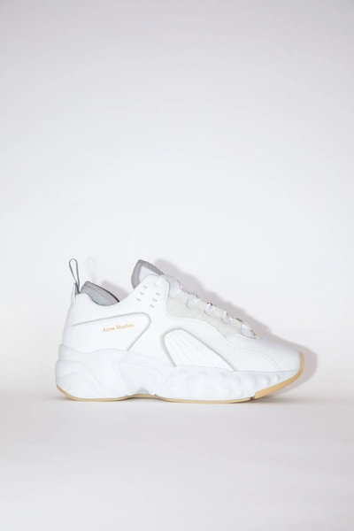 Acne Studios Ssense Exclusive White Nappa Manhattan Sneakers | ModeSens