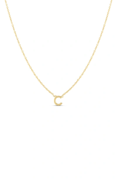 Shop Karat Rush 14k Gold Initial C Necklace In Yellow