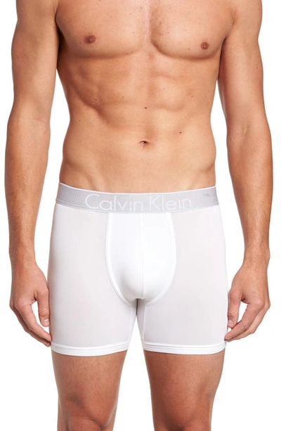Shop Calvin Klein Customized Stretch Boxer Briefs In White