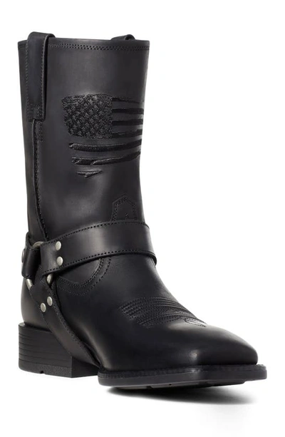 Shop Ariat Patriot Harness Western Boot In Black Ink