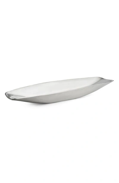 Shop Nambe Nambé Marupa Grande Serving Bowl In Metallic Silver