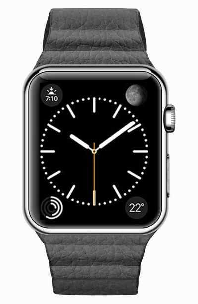 Shop Casetify Magnetic Apple Watch Strap, 28mm In Slate