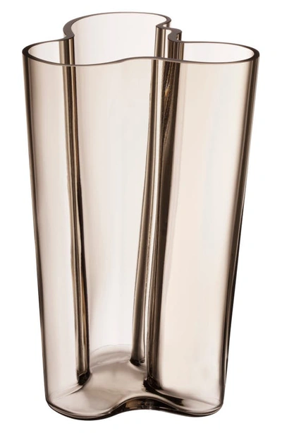 Shop Monique Lhuillier Waterford Iittala Alvar Aalto Finlandia Crystal Vase In Linen