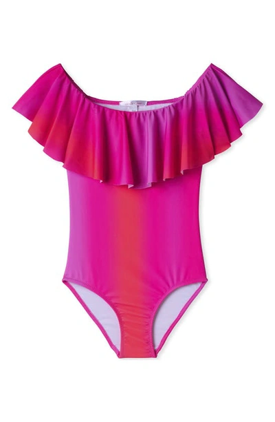 Shop Stella Cove Ruffle One-piece Swimsuit In Multicolor