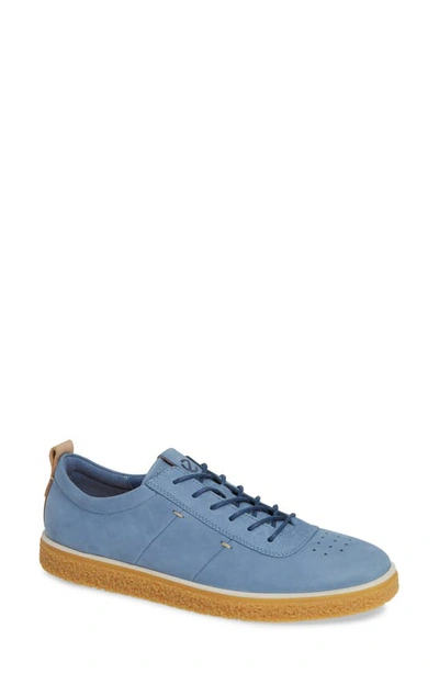 Shop Ecco Crepetray Sneaker In Retro Blue Leather
