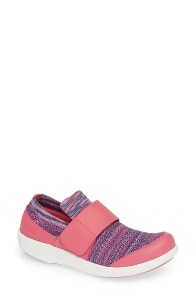 Shop Traq By Alegria Qwik Sneaker In Pink Leather