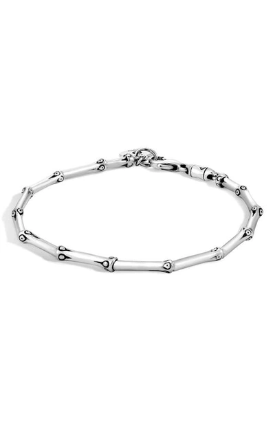 Shop John Hardy Bamboo Link Bracelet In Silver