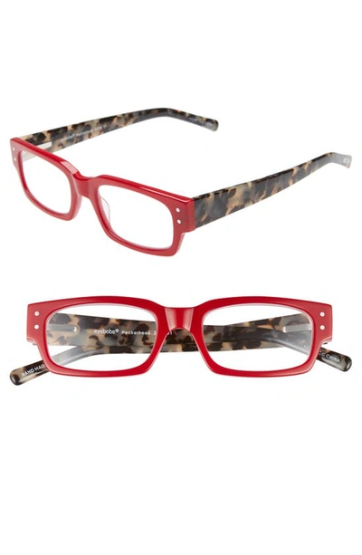 Shop Eyebobs Peckerhead 50mm Reading Glasses In Red