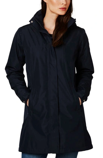 Helly Hansen Iona Hooded Waterproof Rain Jacket In Navy | ModeSens