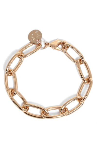 Shop Young Frankk Classic Chain Bracelet In Gold