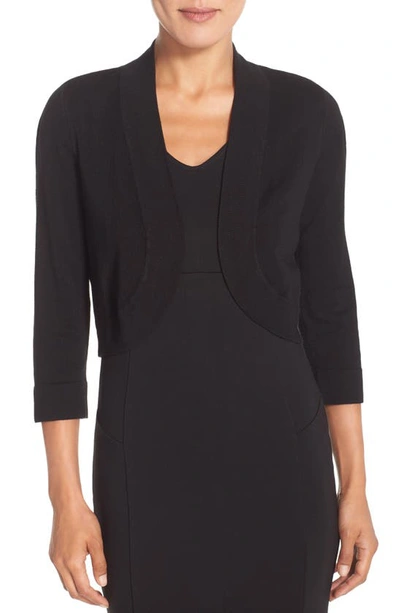 Shop Eliza J Bolero Cardigan In Black