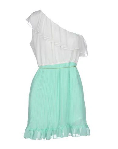 Shop Mangano Short Dresses In Light Green