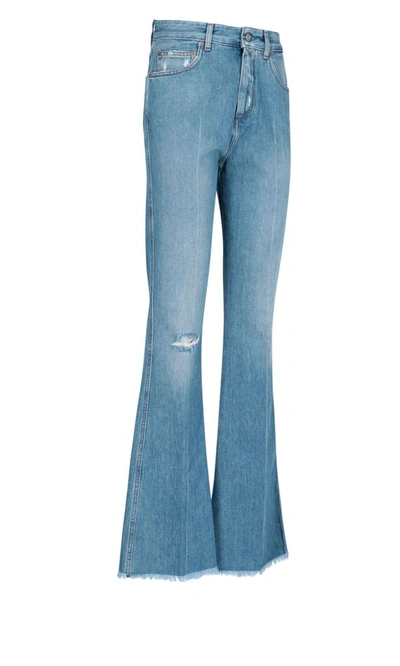 Shop Golden Goose Women's Blue Cotton Jeans