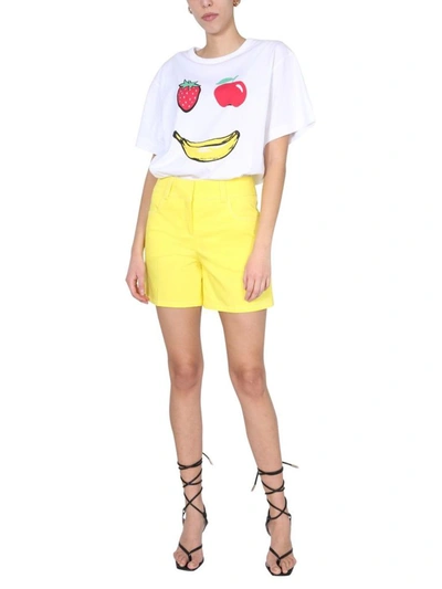 Shop Boutique Moschino Women's Yellow Other Materials Shorts