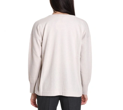 Shop Fabiana Filippi Women's White Wool Sweater