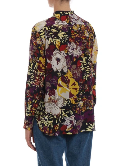 Shop Aspesi Women's Multicolor Silk Shirt