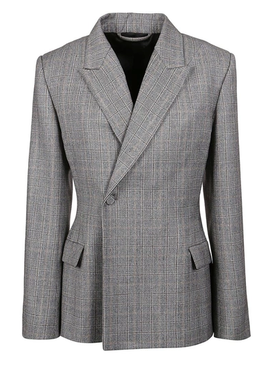 Shop Balenciaga Women's Grey Wool Blazer
