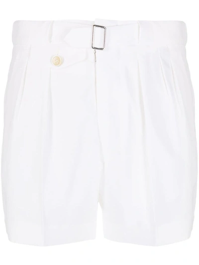 Shop Maison Margiela Women's White Cotton Shorts