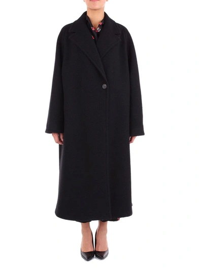 Shop Mcq By Alexander Mcqueen Women's Black Wool Coat