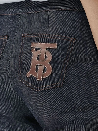 Shop Burberry Women's Blue Cotton Jeans