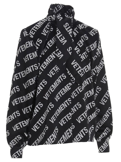 Shop Vetements Black Shirt