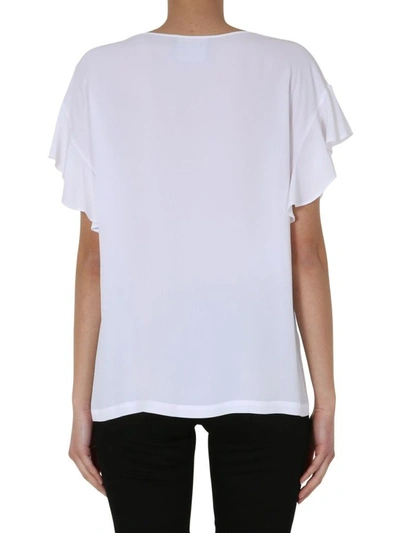 Shop Boutique Moschino Women's White Cotton T-shirt