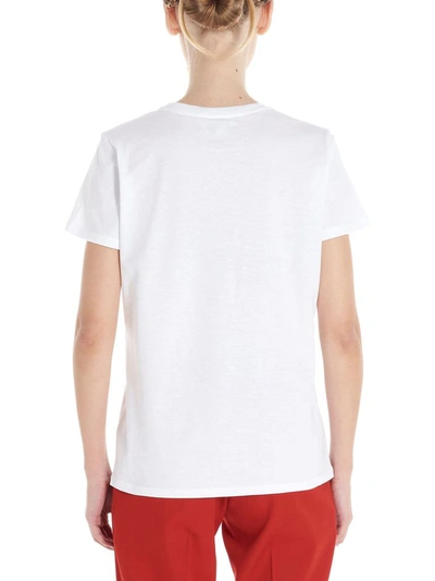 Shop Alexander Mcqueen Women's White Cotton T-shirt