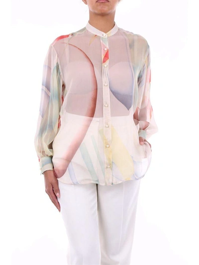 Shop Etro Women's Beige Silk Shirt