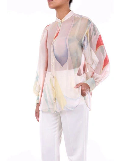 Shop Etro Women's Beige Silk Shirt