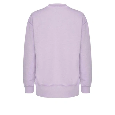 Shop Pinko Women's Pink Cotton Sweatshirt
