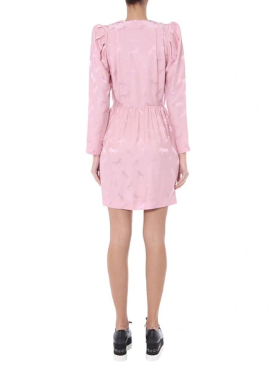 Shop Stella Mccartney Women's Pink Silk Dress