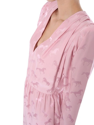 Shop Stella Mccartney Women's Pink Silk Dress