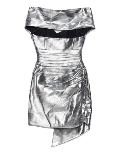 Shop Alexandre Vauthier Women's Silver Dress