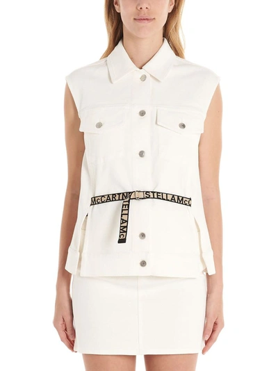 Shop Stella Mccartney Women's White Cotton Vest