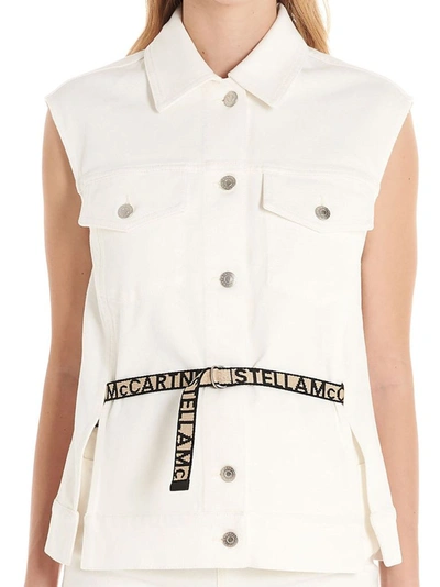 Shop Stella Mccartney Women's White Cotton Vest