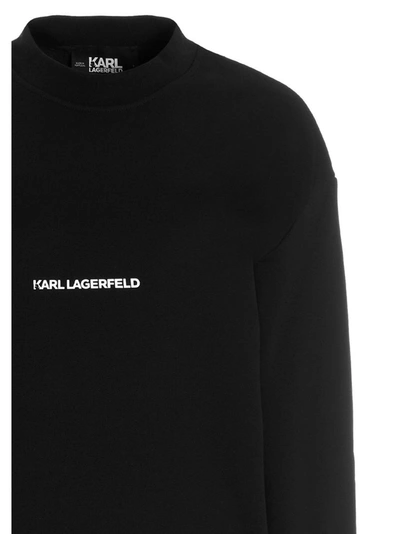 Shop Karl Lagerfeld Women's Black Other Materials Sweatshirt