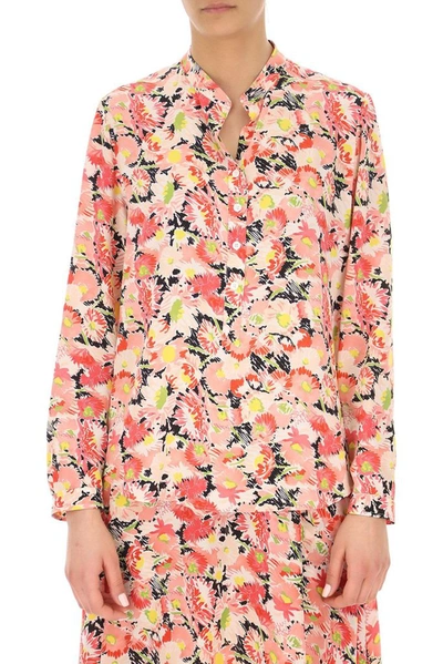 Shop Stella Mccartney Women's Pink Silk Shirt