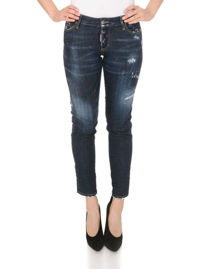Shop Dsquared2 Women's Blue Cotton Jeans
